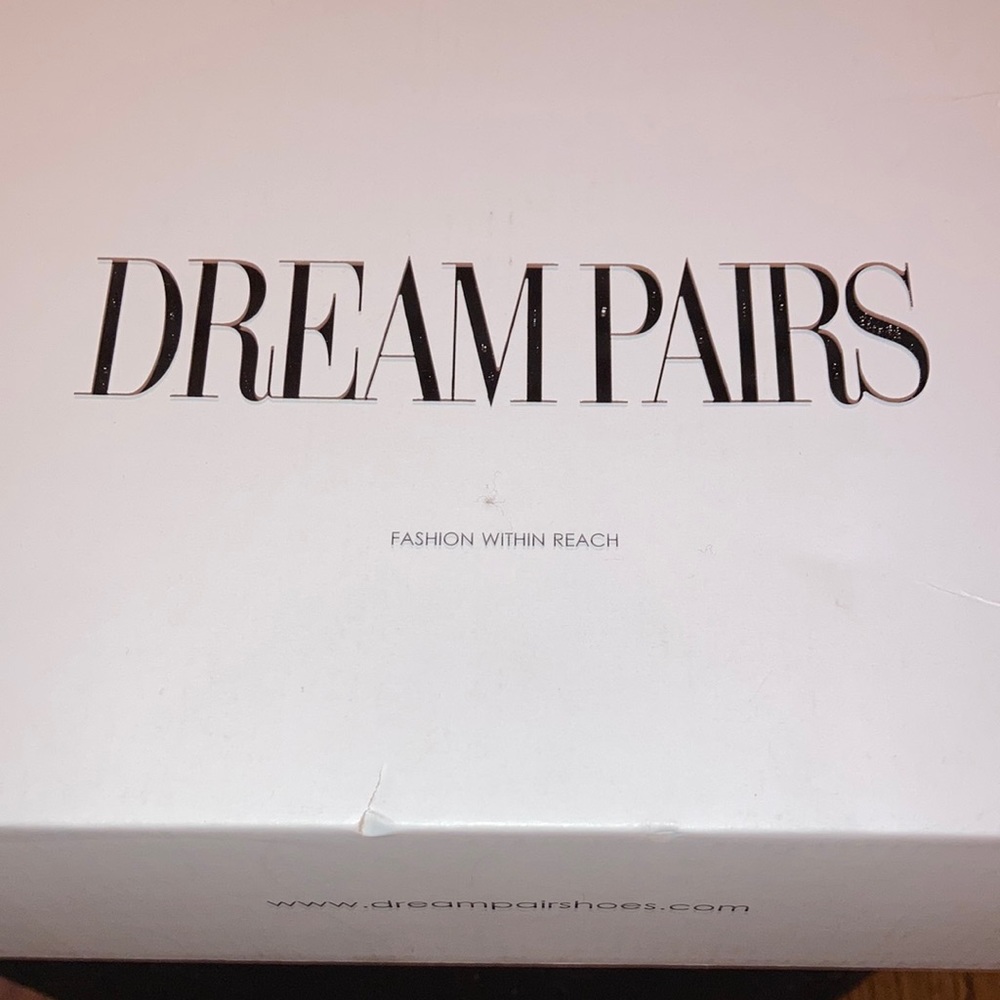 Dreampairs tan nude heels with ankle strap and point toe - Picture 2 of 5